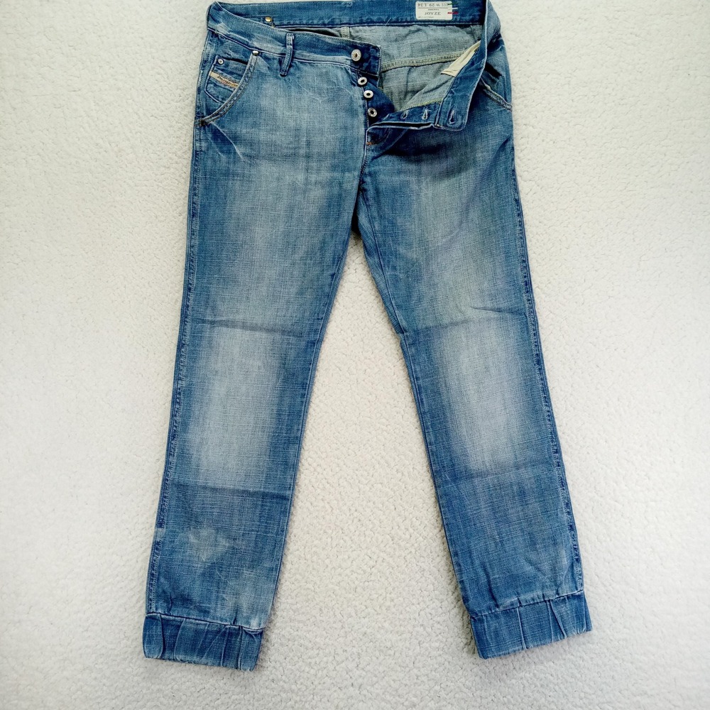 Diesel Straight Leg Jeans in Faded Blue